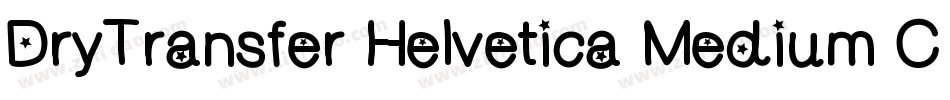 DryTransfer Helvetica Medium Caps字体转换